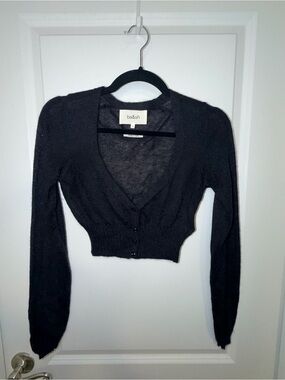 ba&sh Black Knit Wool Sweater Top